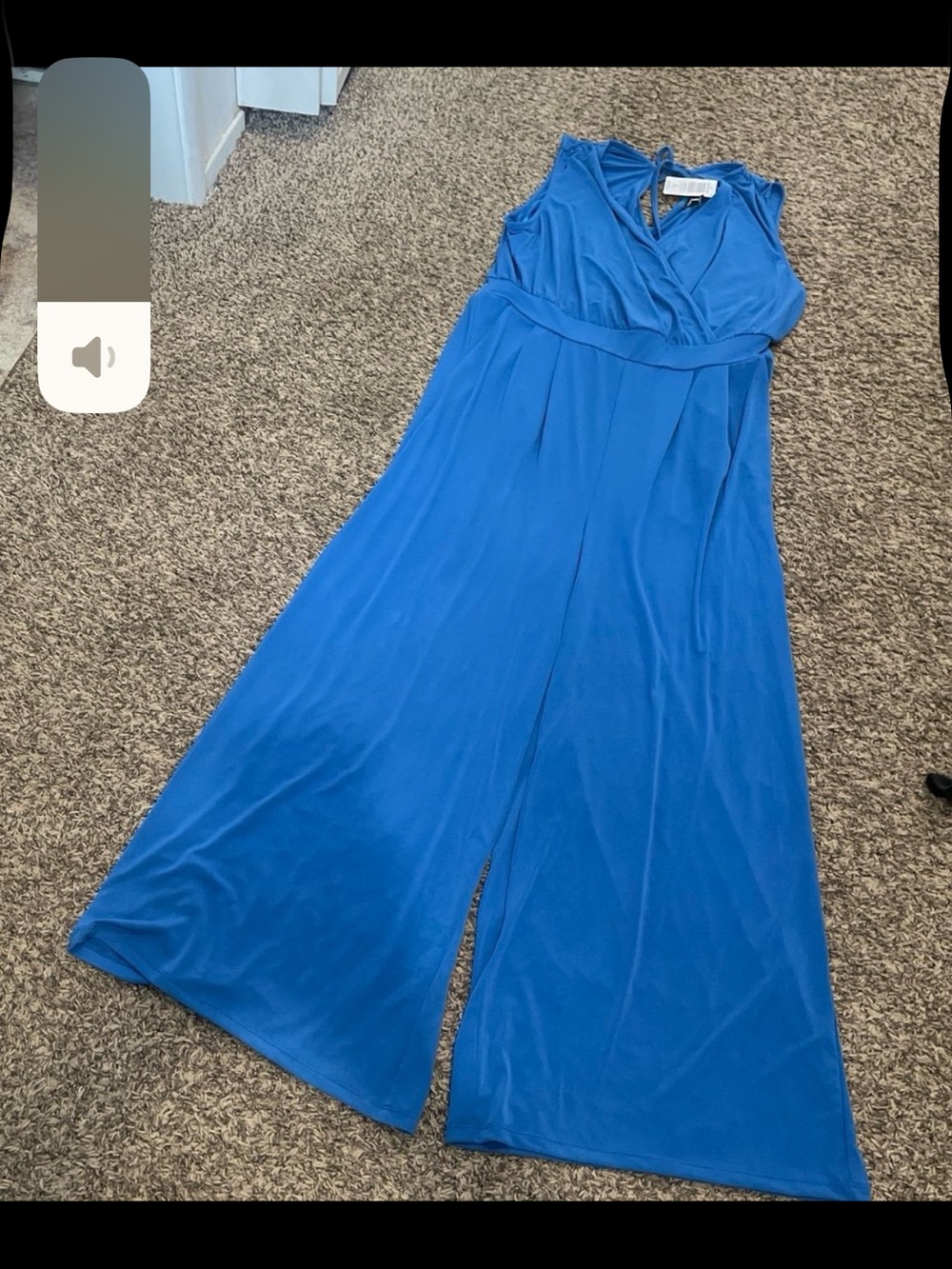 to NWT sleeveless wide leg jumpsuit royal blue size 1X